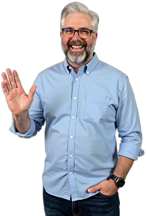 Jeremy Kenerson, Founder and CEO of DeskTeam360, waving hello